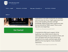 Tablet Screenshot of englishsuccessacademy.com